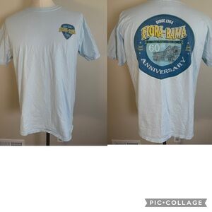 Flora-Bama Lounge Comfort Colors XL Oyster Bar 60th Anniversary T-Shirt Blue Tee